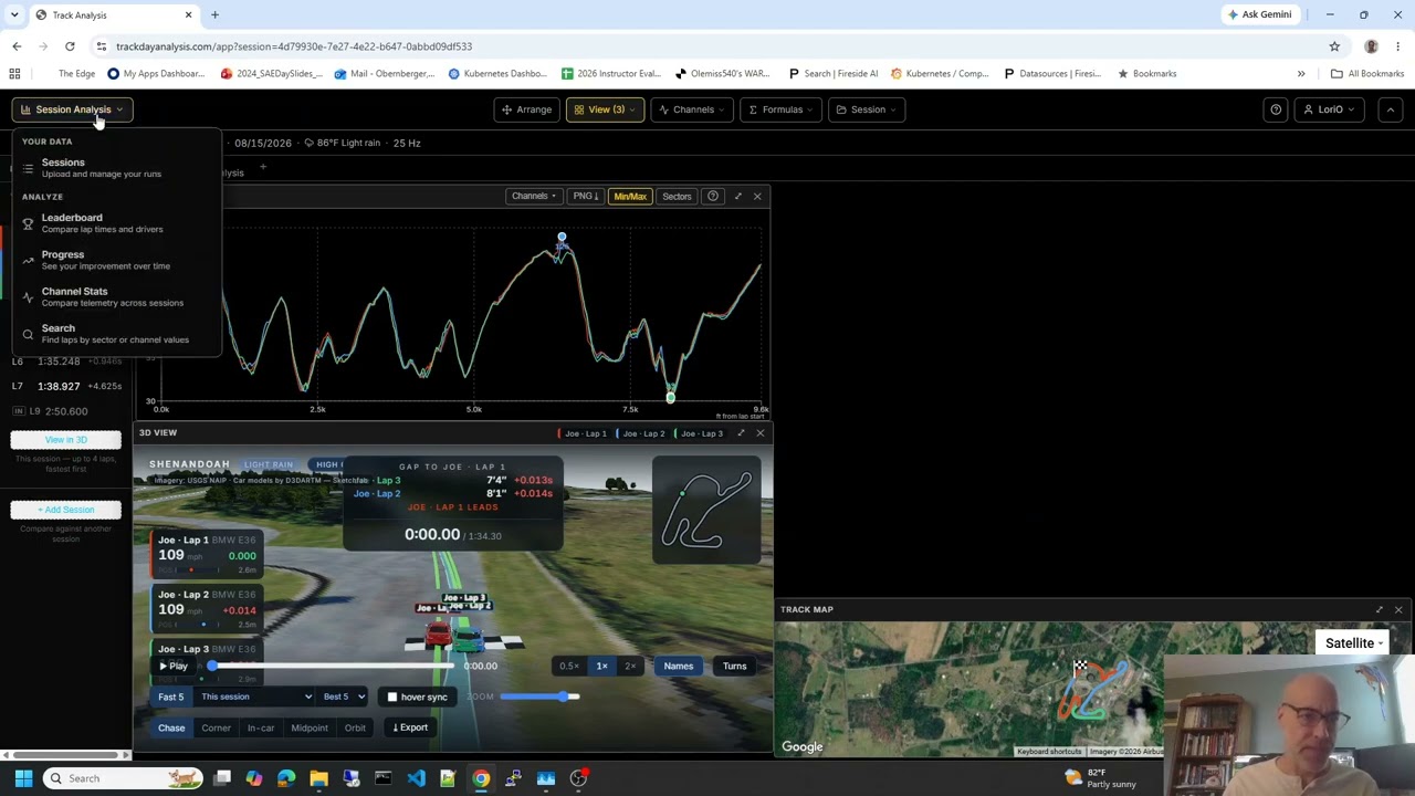 Track Day Analysis video syncing walkthrough
